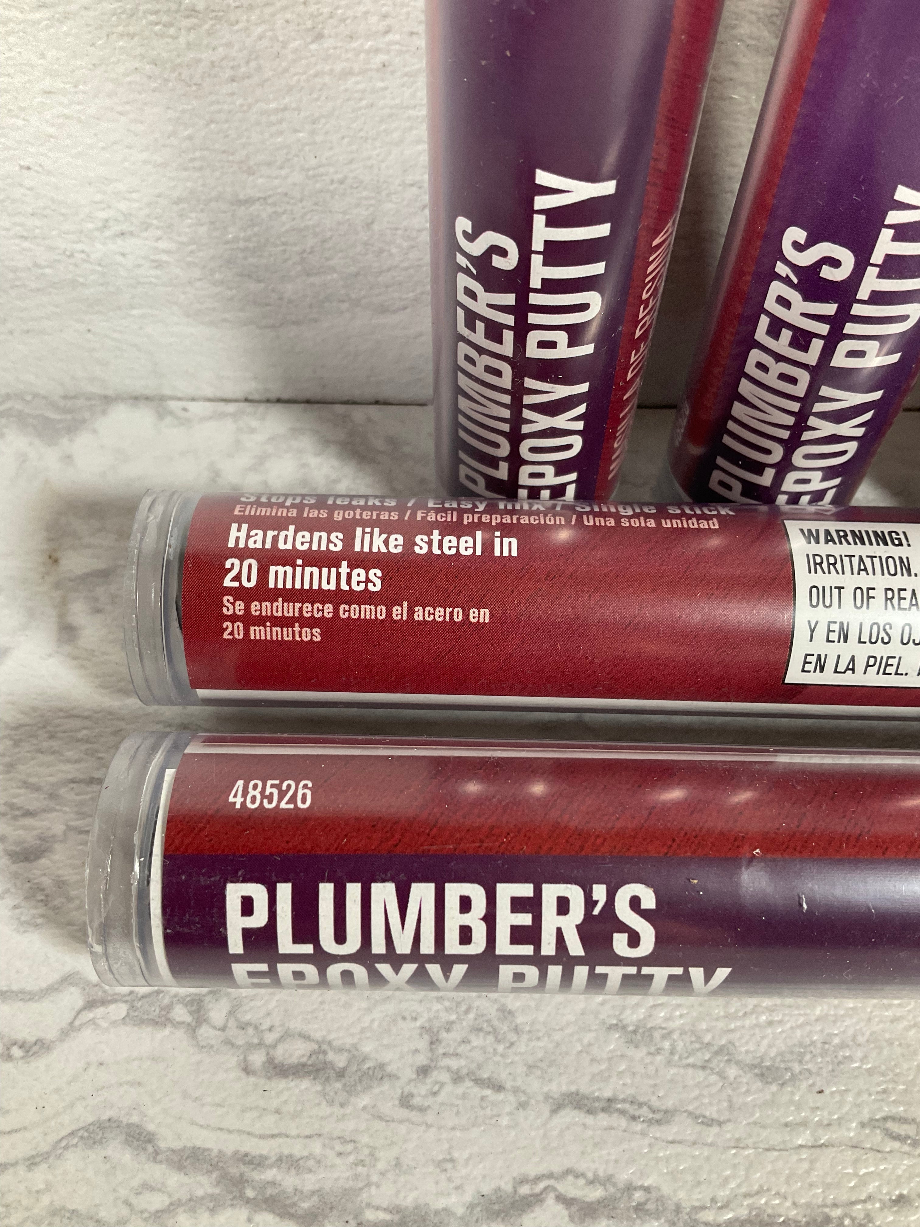 Ace Gray Plumbers Epoxy Putty 4 oz, Lot of 6 (6935100588215)